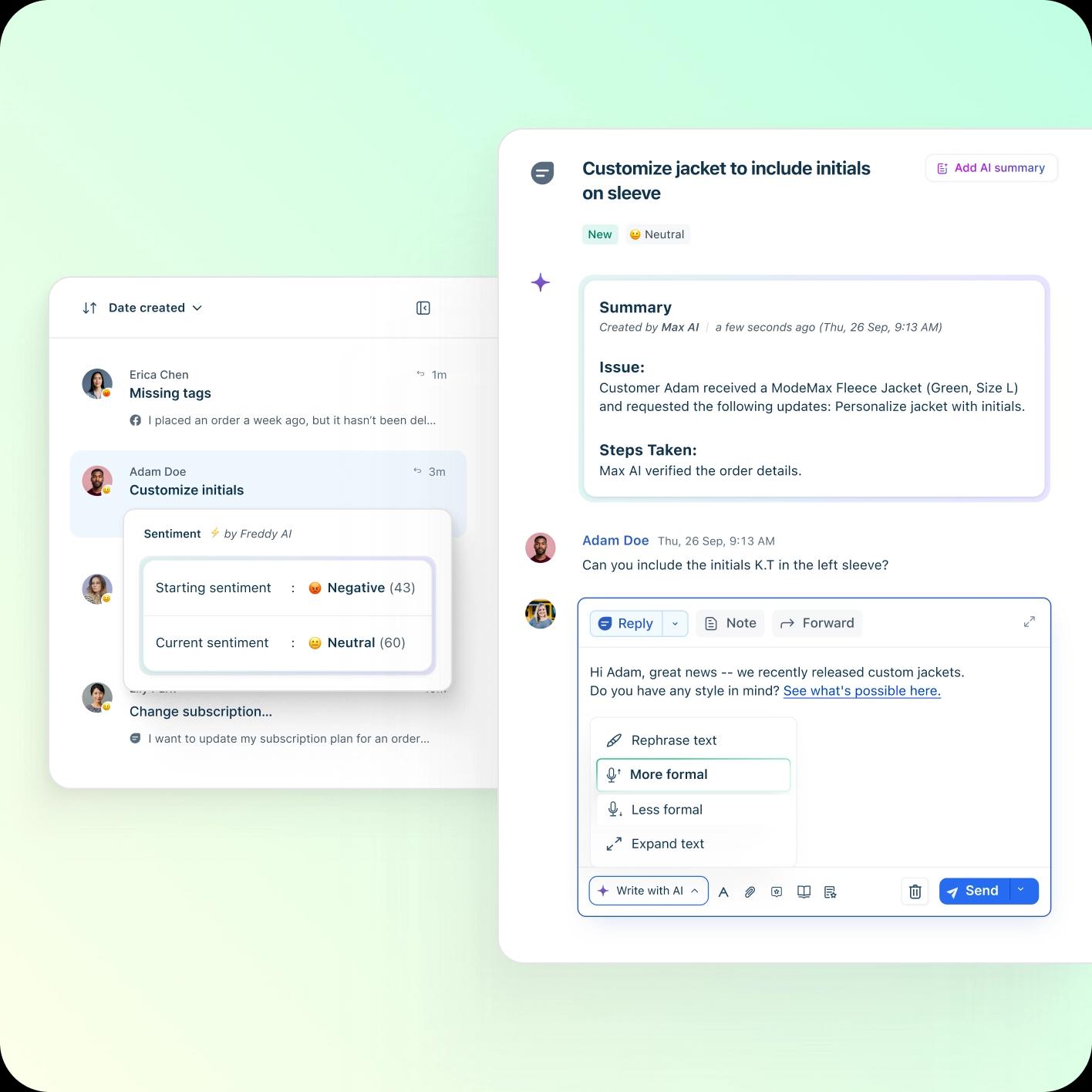 freddy ai copilot for cx