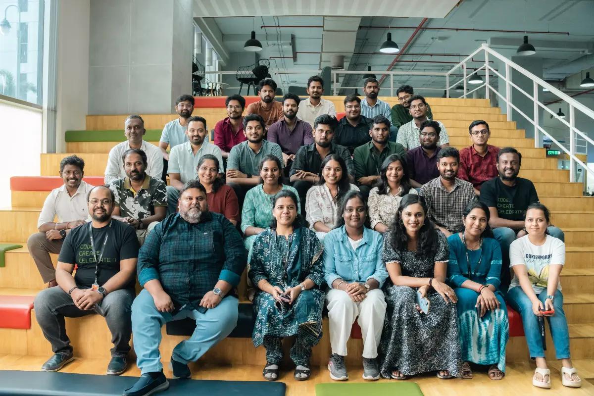 Photo of an engineering team at Freshworks