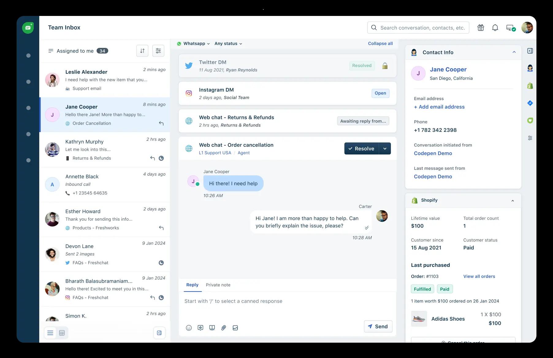 Freshdesk Agent Workspace