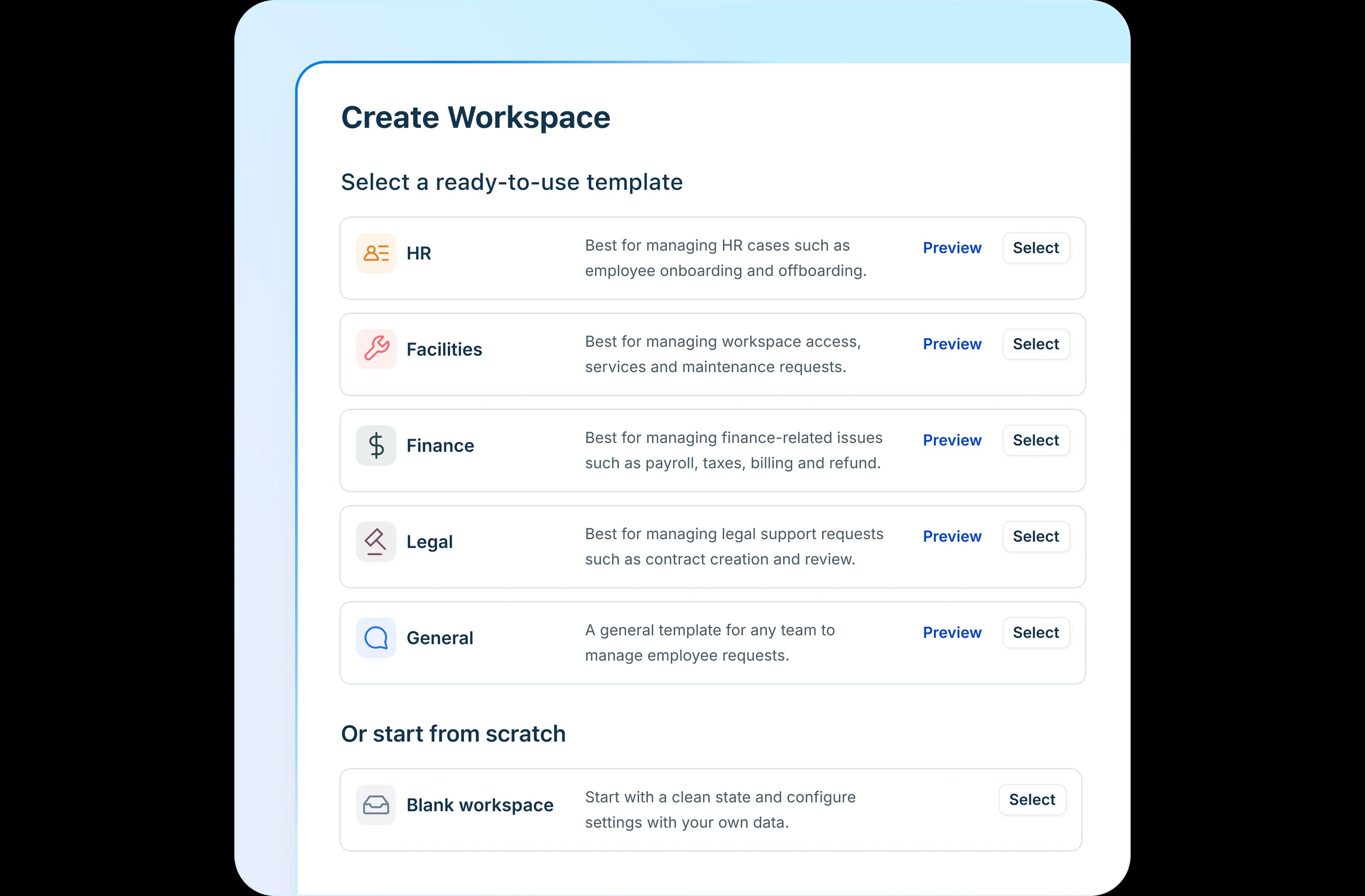 Freshservice für Business-Teams