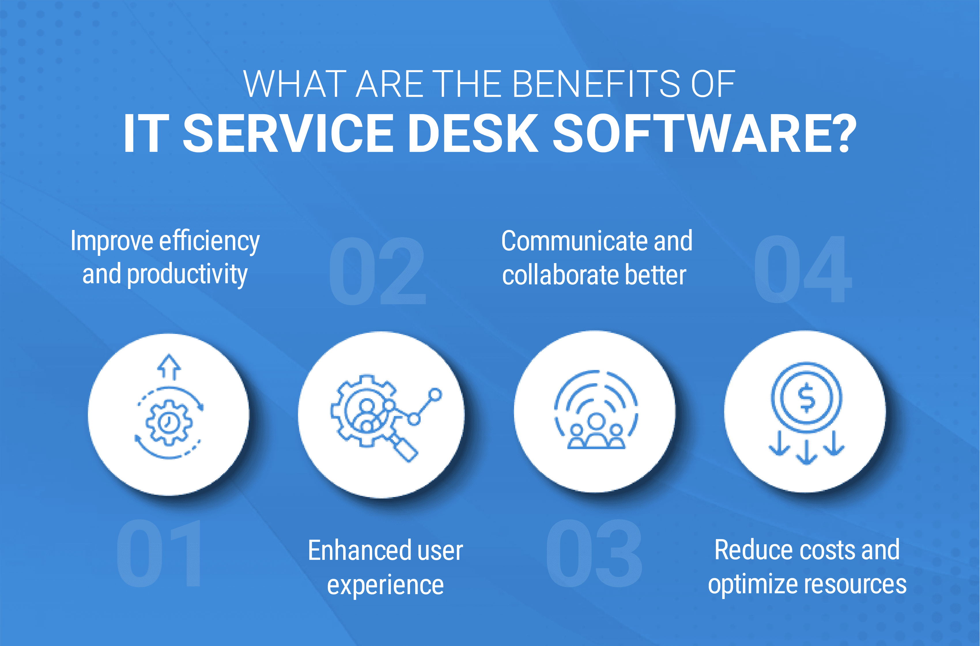 What are the benefits of IT service desk software