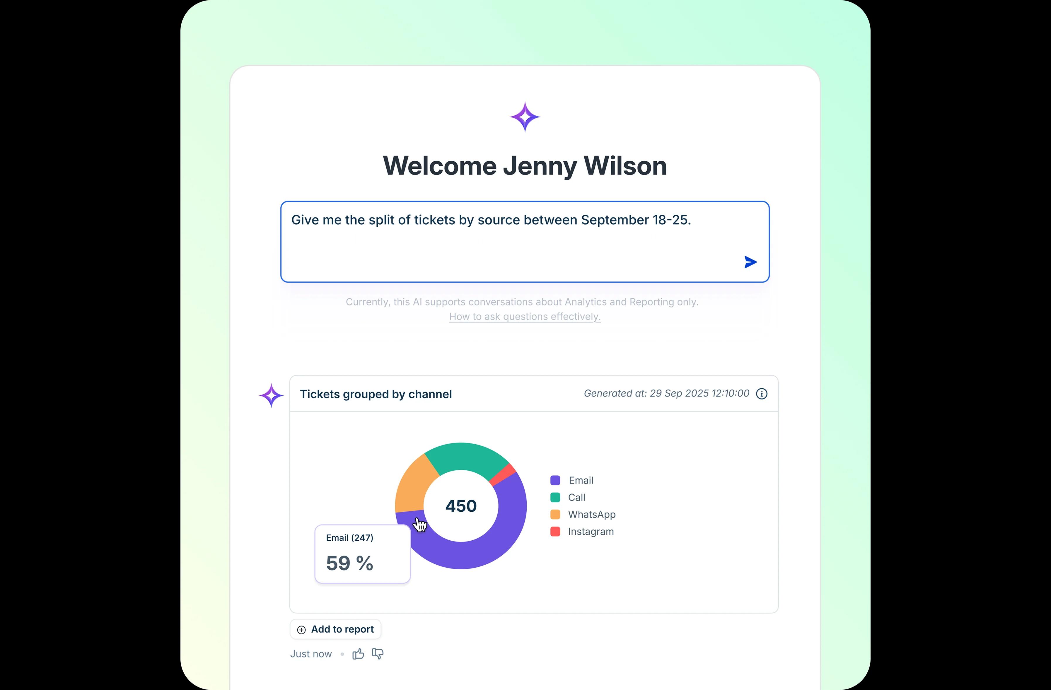 Freddy AI Insights für CX