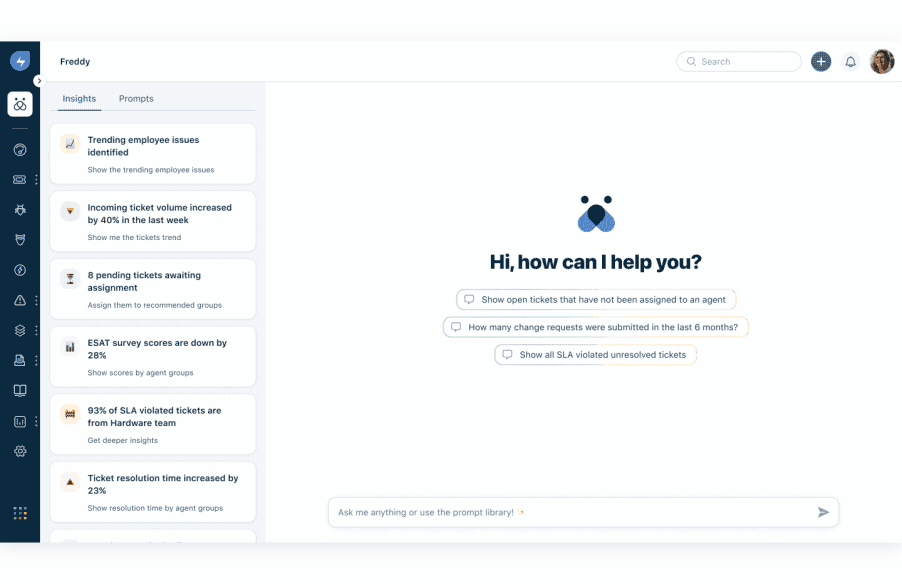 AI for IT | Freddy AI Copilot | Freshworks