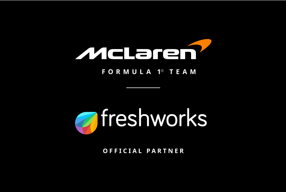 McLaren and Freshworks official partnership logo